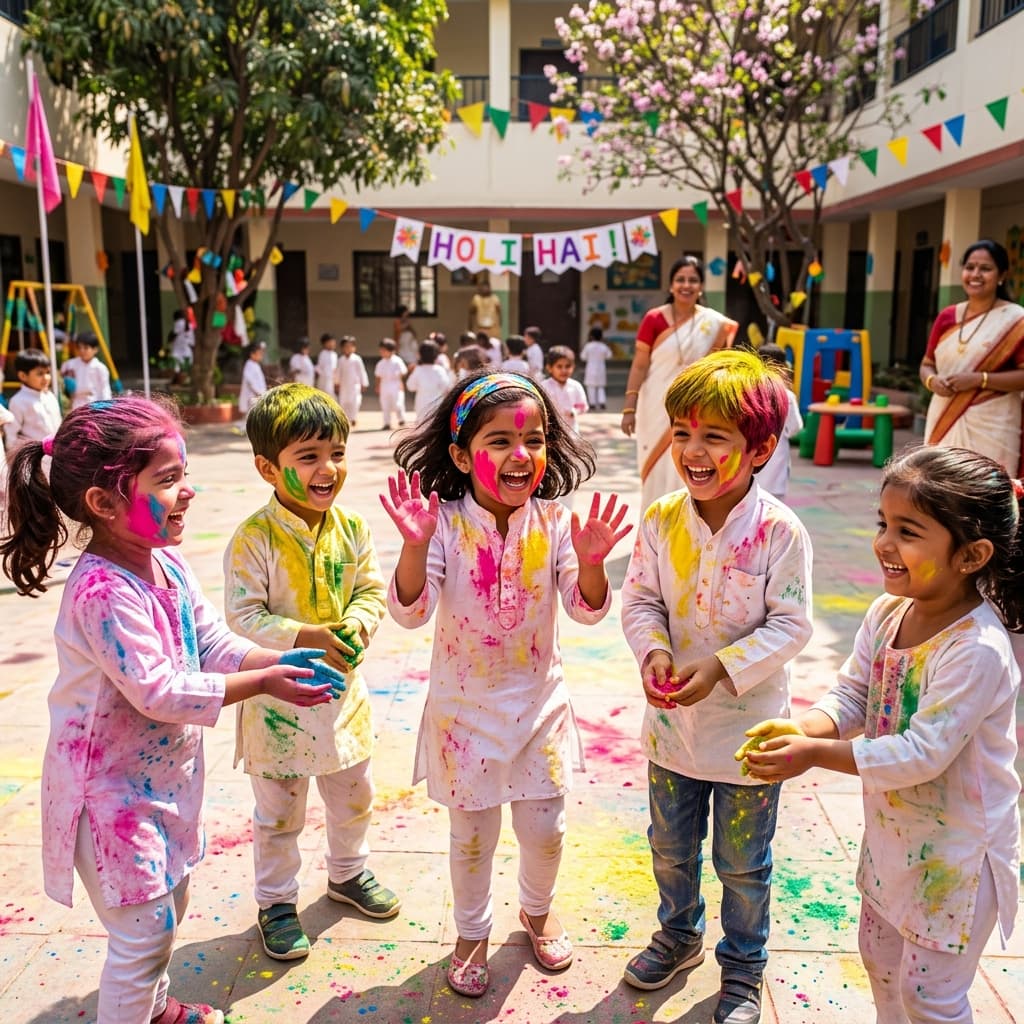 Holi celebration at Whizkids