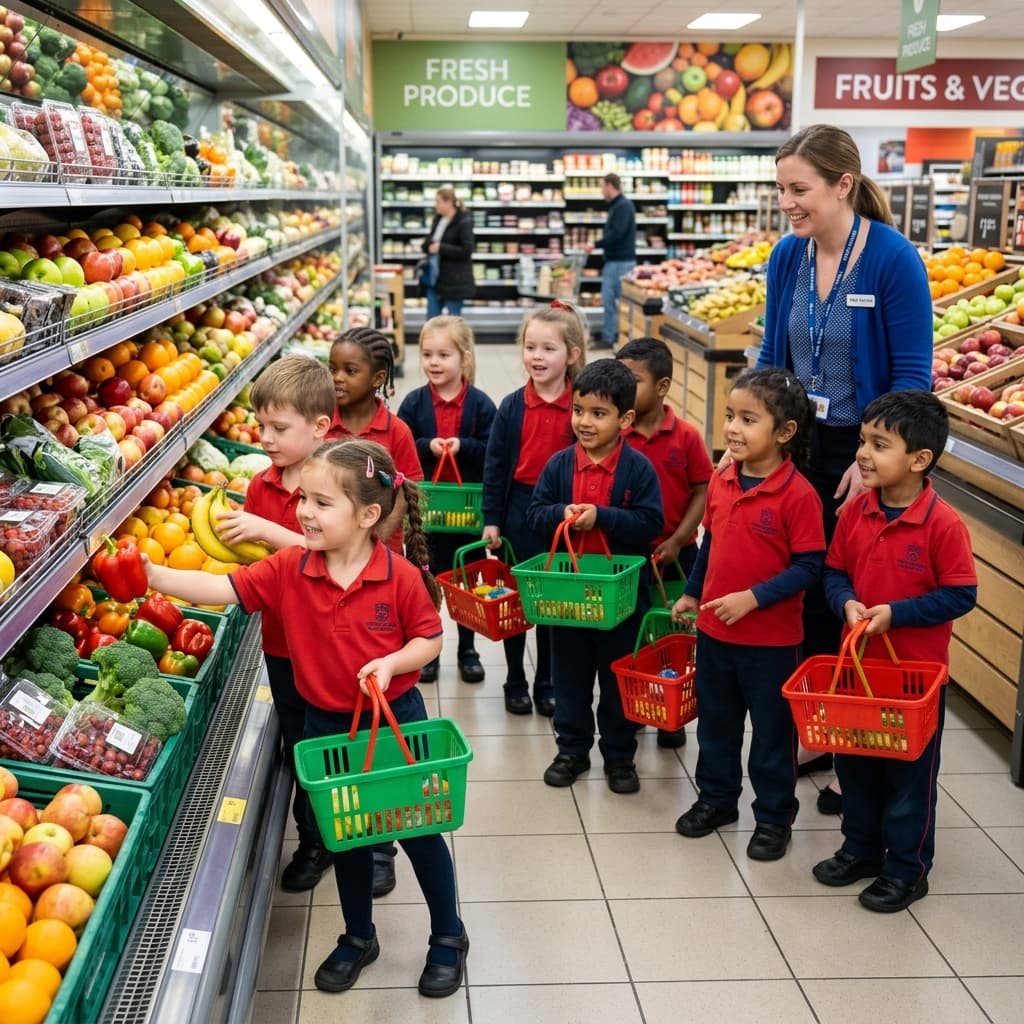 Supermarket field trip at Whizkids